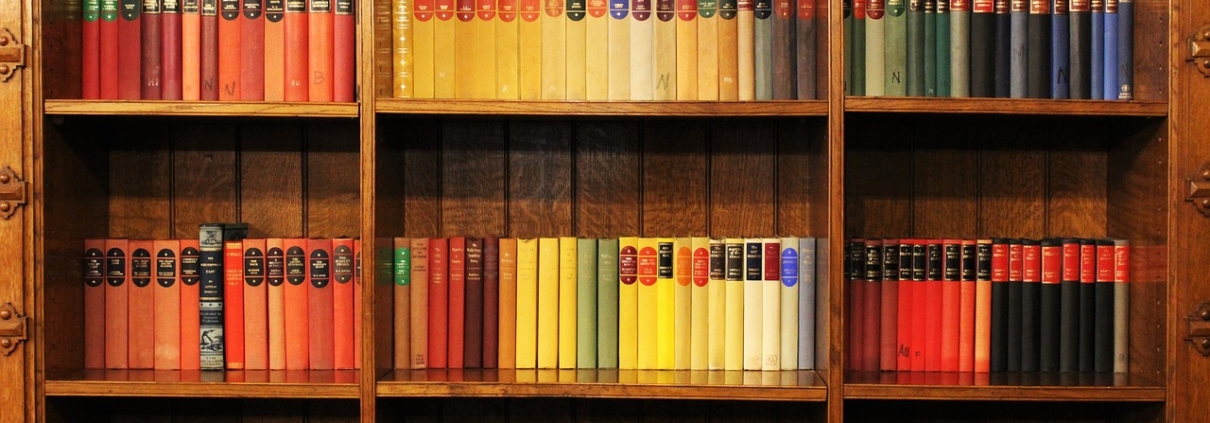 Distant Reading Novel Collections, Pixel Bookcase Desktop